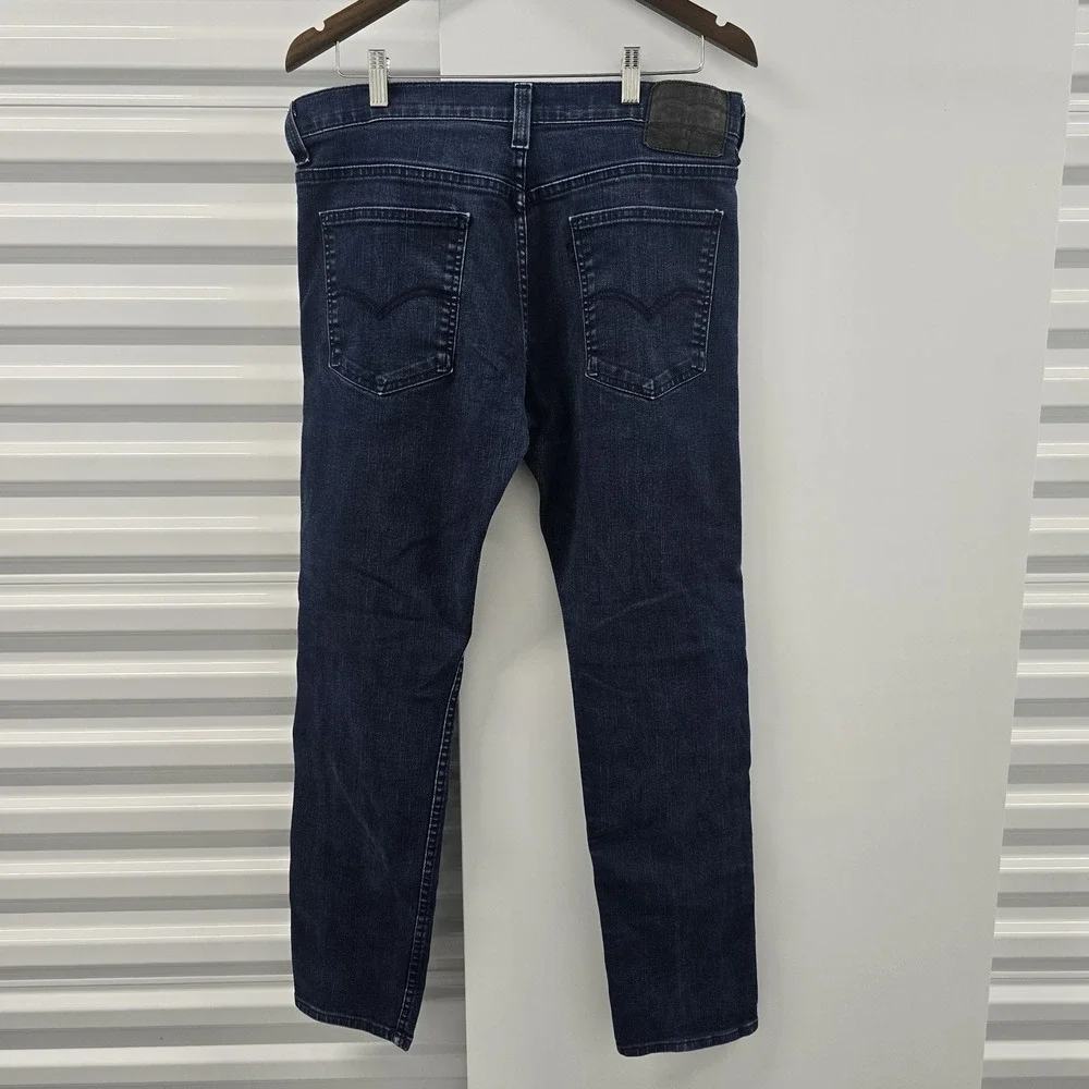 Levi's Men's Dark Wash Jeans 34x28 Slim Straight Denim Pants